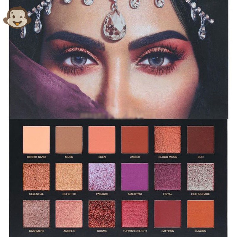 (Hàng Mới Về) Bảng Phấn Mắt 18 Màu Sắc Hiệu Ứng Lì / Ánh Nhũ Thời Trang