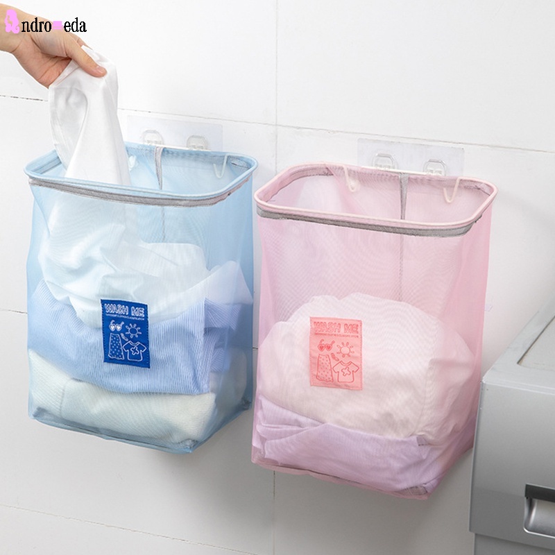 1 Giỏ Đựng Đồ Giặt Gắn Tường Sức Chứa Lớn Đa Năng Chống Mài Mòn Có Thể Gập Gọn