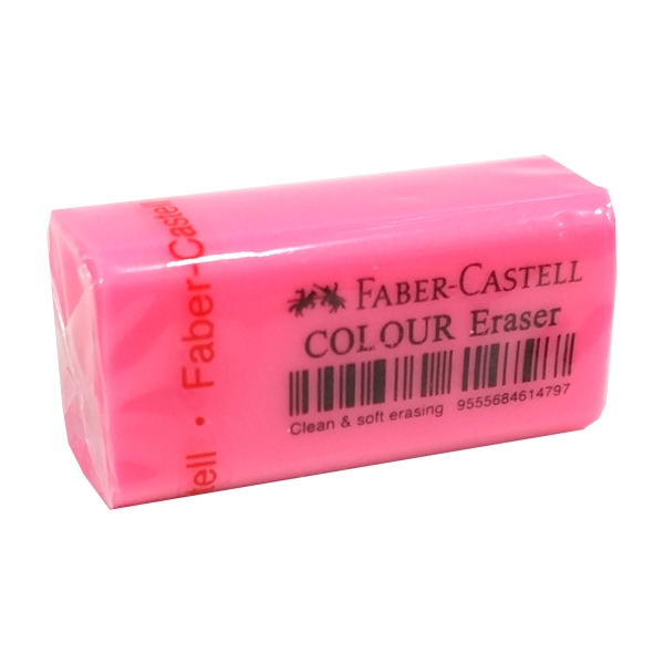 Gôm Color - Size 48 - Faber-Castell 187205 - Màu Hồng - Faber-Castell