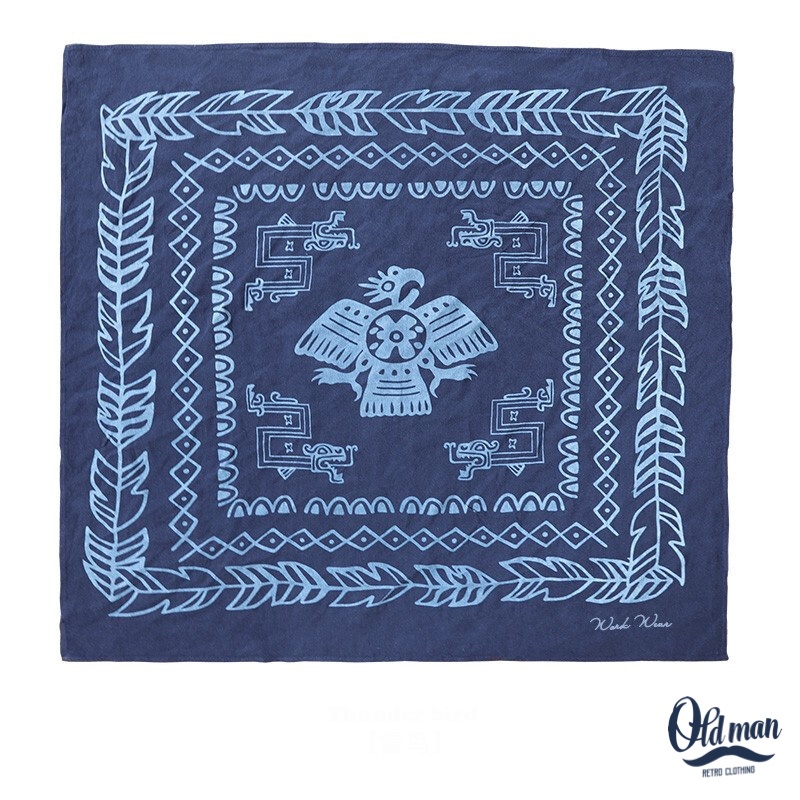 Khăn Bandana Vintage, Khăn Vuông 100% Cotton In Họa Tiết Phong Cách Vintage, Retro, Trẻ Trung, Năng Động