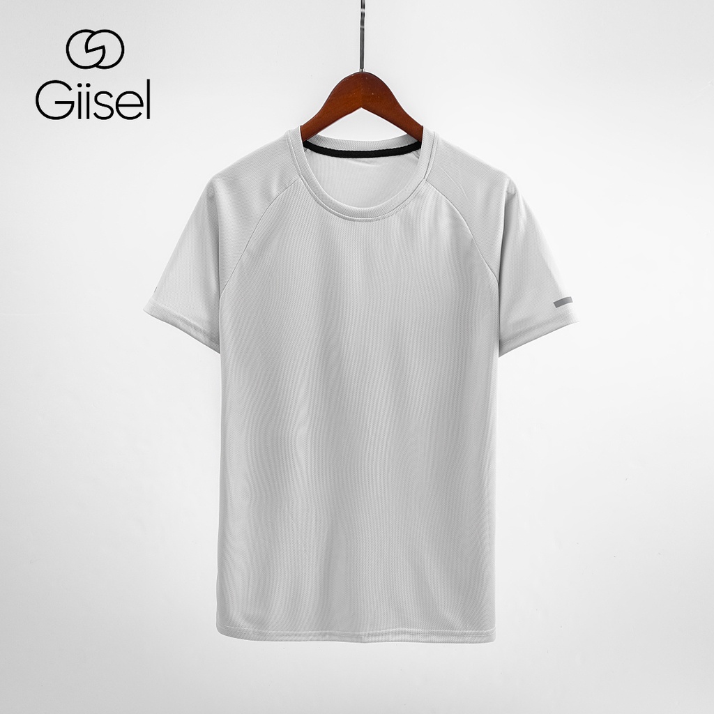 Áo thun thể thao phông nam nữ unisex chất liệu poly drop thoáng khí co giãn thích hợp cho hoạt động thể thao Giisel