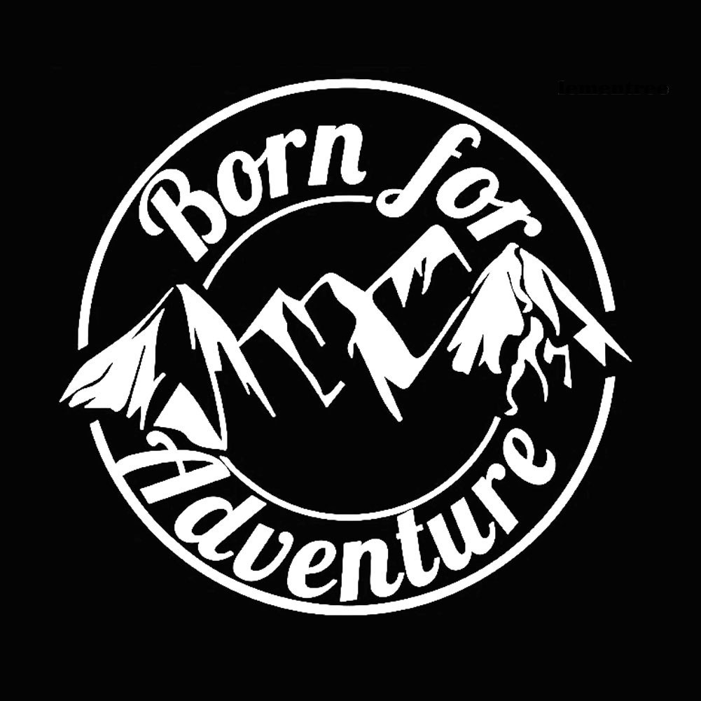 Miếng Dán Trang Trí Xe Hơi / Xe Tải In Chữ Born For Adventure Độc Đáo