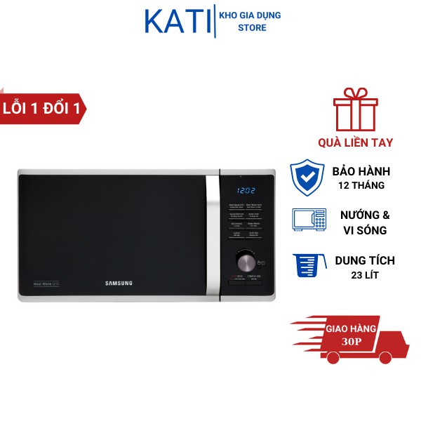 Lò vi sóng có nướng Samsung MG23K3575AS/SV 23L