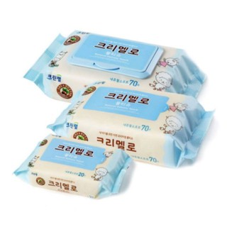 Khăn giấy ướt Hàn Quốc cao cấp không mùi Natural Soft Wet Wipes gói 70 miếng