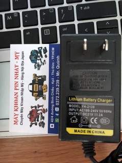 Xạc arapter 12-16.8-21 v lion (tv)
