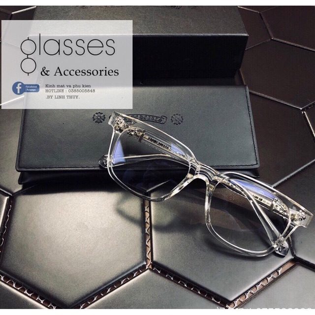 Kính chrome hearts cao cấp fullbox hãng sale 70%