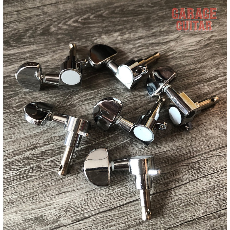 Bộ 6 khóa đúc inox cho đàn guitar acoustic loại tốt - Garage Guitar