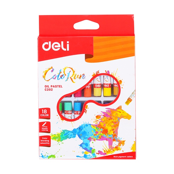 Deli-Bút sáp 18 màu C20210