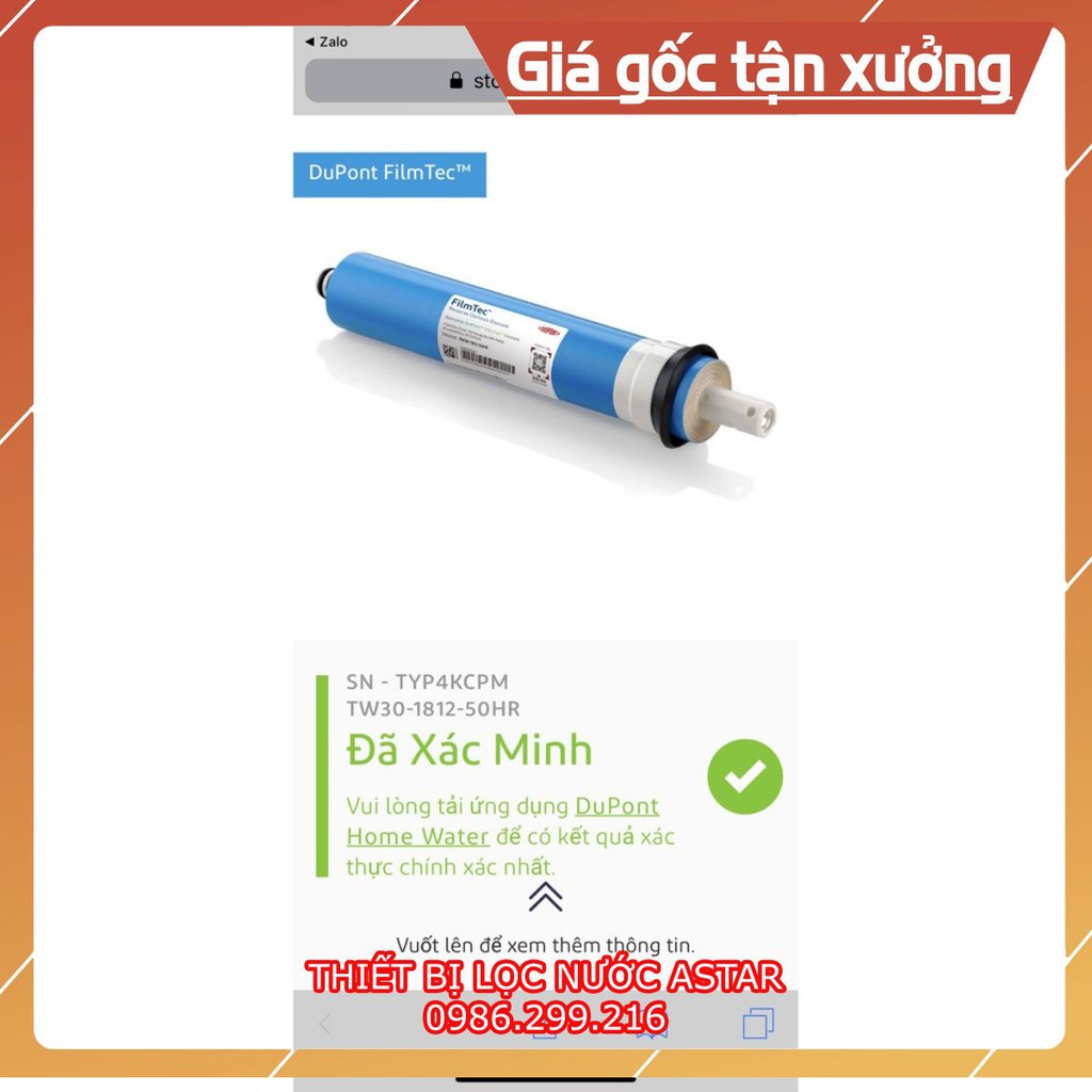 Màng lọc RO (Lõi 4) ♥️ Màng Dow Filmtec Chính Hãng | BigBuy360 - bigbuy360.vn