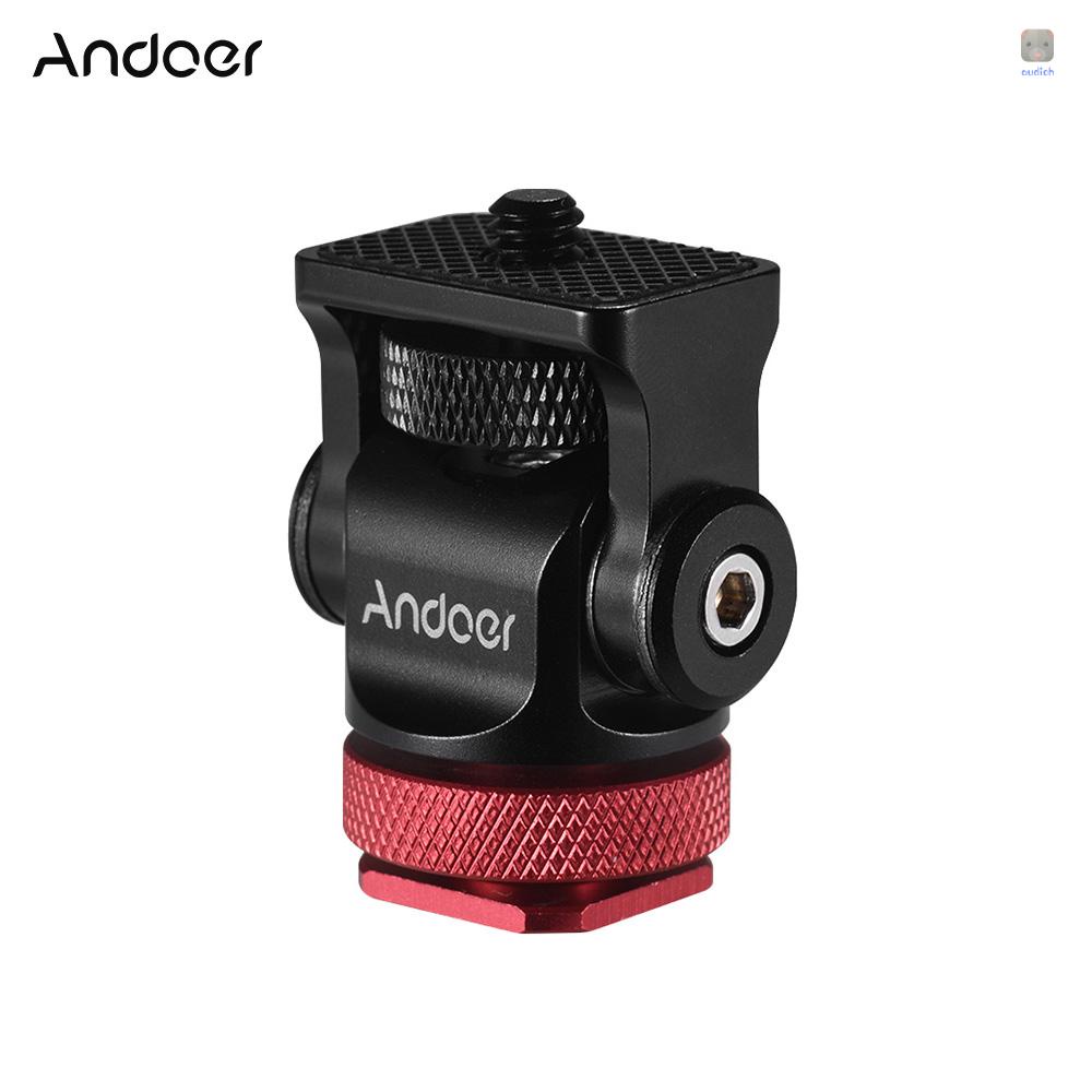 ANDOER Ngàm gắn máy ảnh xoay 180 độ ốc vít 1/4 inch kèm cờ lê cho máy ảnh DSLR