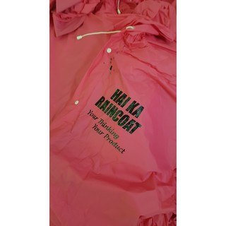 Áo mưa măng tô dây kéo Helo Kitty (lỗi in) - Hoạt hình - Thương hiệu HaiKa Raincoat/Chất liệu nhựa PVC cao cấp Đài Loan