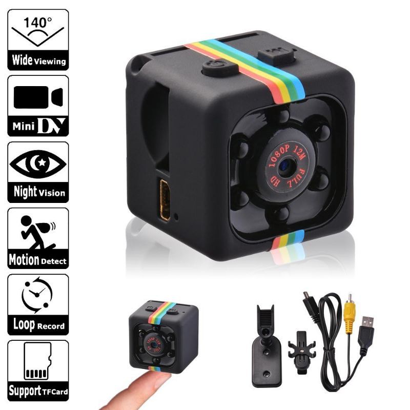 Camera mini Sq11 Plus 2021 - camera hành trình mini Sq11 Plus, siêu nhỏ với 8 mắt hồng ngoại quay đêm full HD 1080