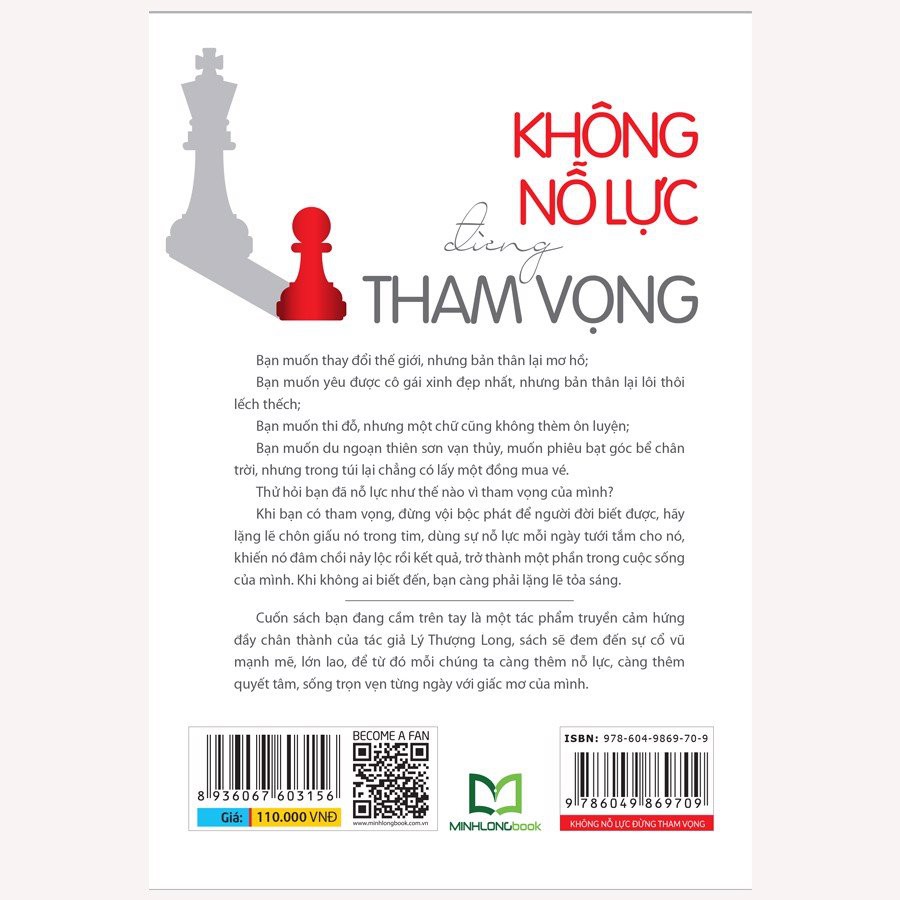 Sách - Không nỗ lực đừng tham vọng - Kim chỉ nam dành cho giới trẻ - ML-KN05-110k-8936067603156