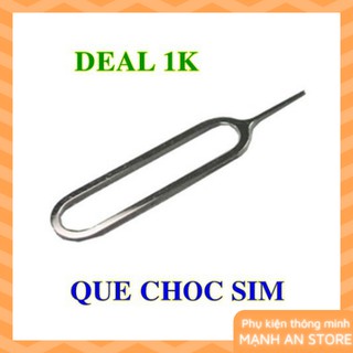 Que chọc sim ⚡DEAL 1K⚡ Que lấy sim INOX - cây chọc sim INOX