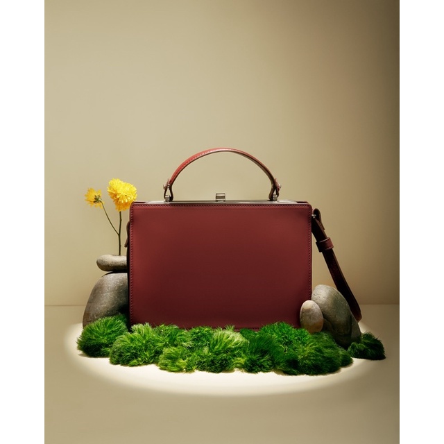 Túi xách freya bag Màu Nâu đỏ da thật