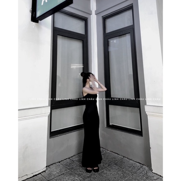 (ẢNH THẬT) ĐẦM BODY HAI DÂY ĐUÔI CÁ DÀI