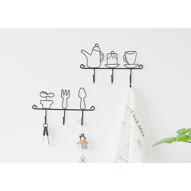 Móc treo đồ hình vật dụng nhà bếp siêu đáng yêu