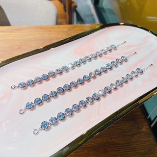 Lắc tay nữ full đá màu trắng