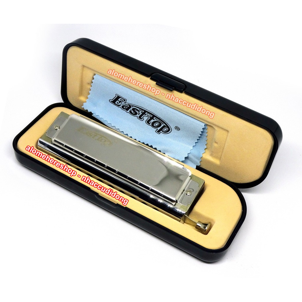 Kèn harmonica chromatic Easttop T1040 New Mount Thiết Kế Hiện Đại Không