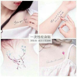 Set 60 tấm dán tatoo siêu hot