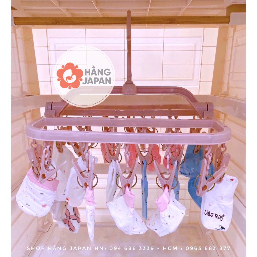 Móc chùm phơi quần áo 22 kẹp/32 kẹp