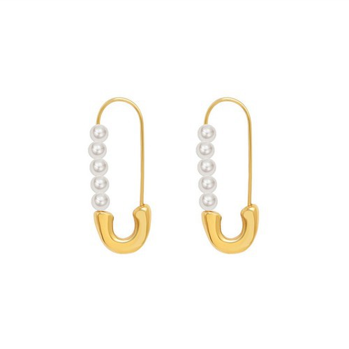 Bông Tai Nữ Hình Gim Băng Titan Ko Đen TT 3503