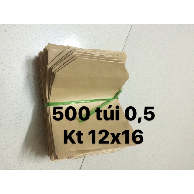 (Giấy đẹp) combo 500 túi giấy xi măng loại 0,5