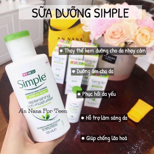 SỮA DƯỠNG ẨM SIMPLE KIND TO SKIN LIGHT MOISTURISER