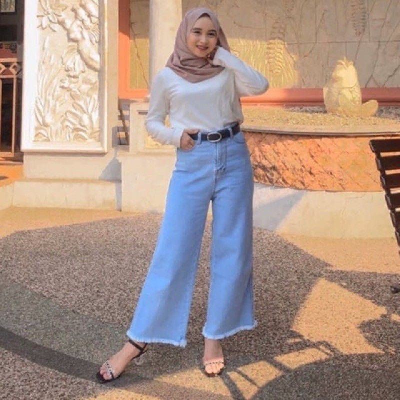 (Big SIZE) Quần Jeans Rawis Culottes cho nữ cỡ 27-34