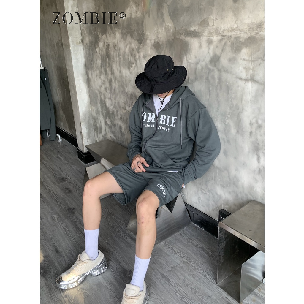 Bộ ZOMBIE® Zip Hoodie - DarkGrey