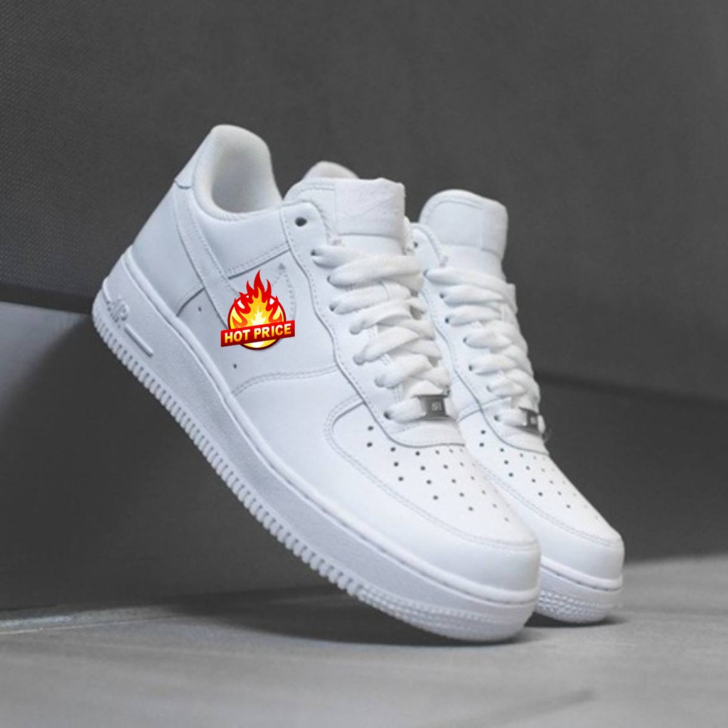 [KÈM HÔP] GIÀY THỂ THAO FOX TRẮNG NAM NỮ NK Force 1 Full Trắng Giày Sneaker Nam Nữ AF1 Full White - NK AIR FORCE AF1