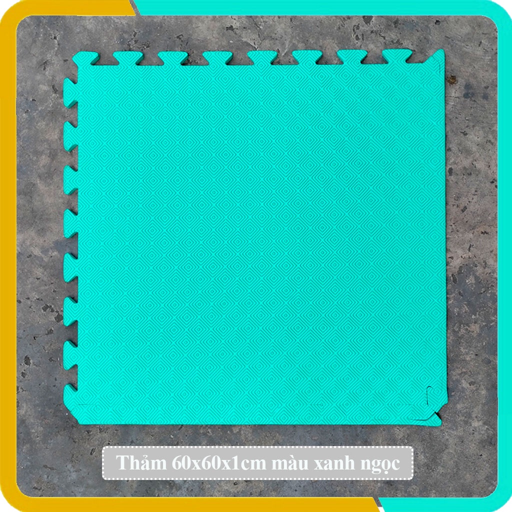 Thảm xốp cho bé (1 tấm)- Kích thước 60x60x1cm- 8 màu lựa chọn- Hàng Việt Nam- Không thấm nước- Mẹ Tròn Store