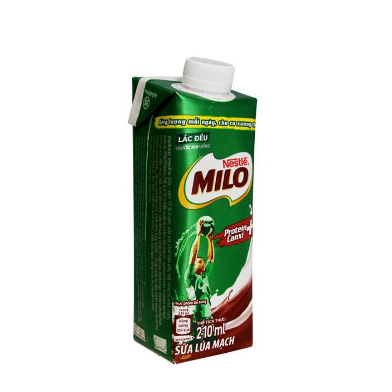 thùng 24 hộp Milo nước nắp vặn tiện dụng 210ml