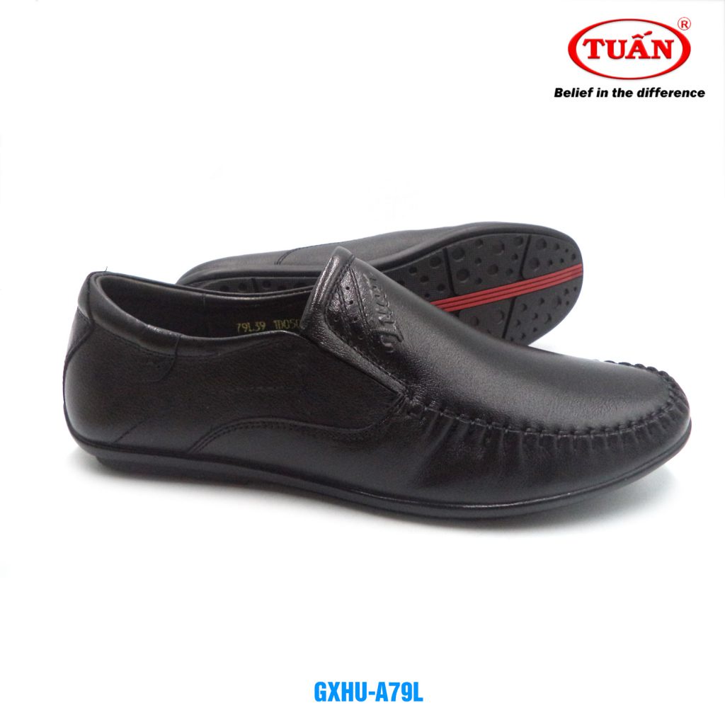 Giày da nam giày lười nam da bò thương hiệu Tuấn GXHU-79L