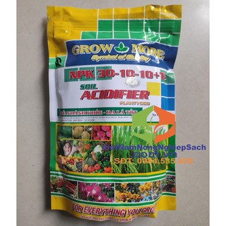 1000gr phân bón lá grow more 30-10-10+te - gíup đẻ nhánh ra lá tốt