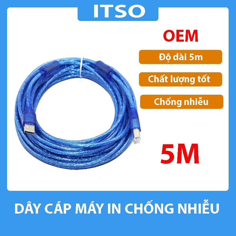 Cáp máy in bọc thép chống nhiễu cao cấp các loại