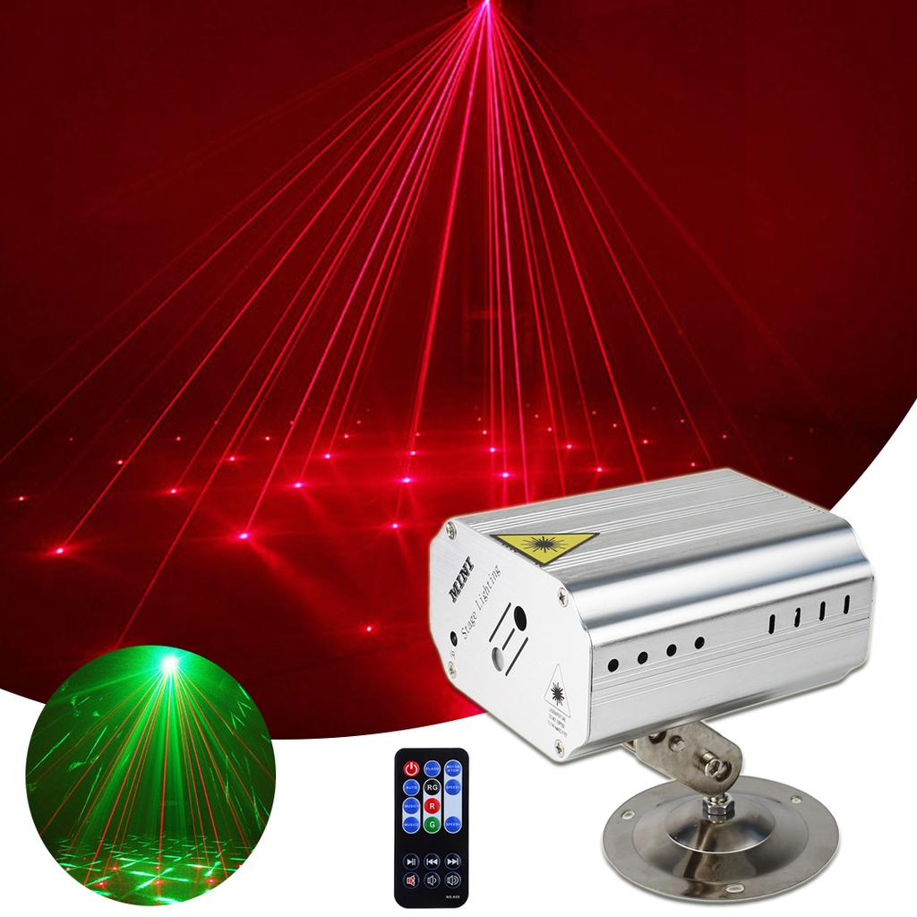 Đèn Laser Hoa mini cảm biến theo nhạc | Có remote điều khiển từ xa| Đèn Laser Sân khấu| Vũ trường| Bay phòng| Karaoke