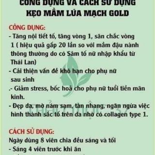 Set 5 kẹo mầm nở ngực lúa mạch gold