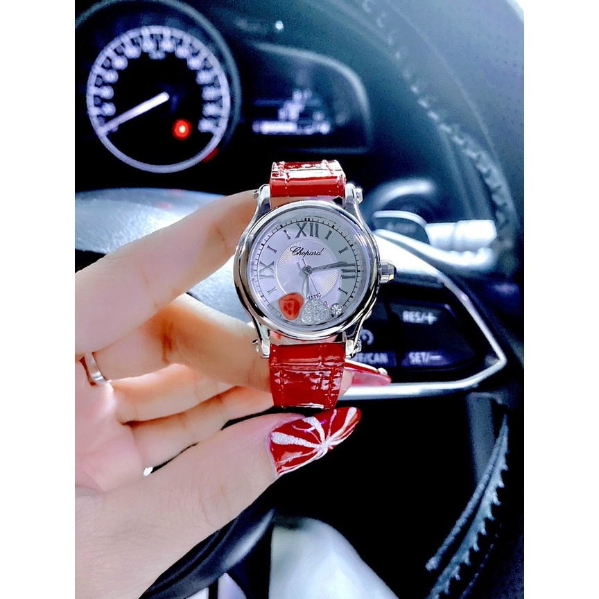 [FULL BOX] Đồng hồ nữ CHOPARD HAPPY SPORT RED - 30mm- Máy Japan core- bảo hành 24 tháng | BigBuy360 - bigbuy360.vn