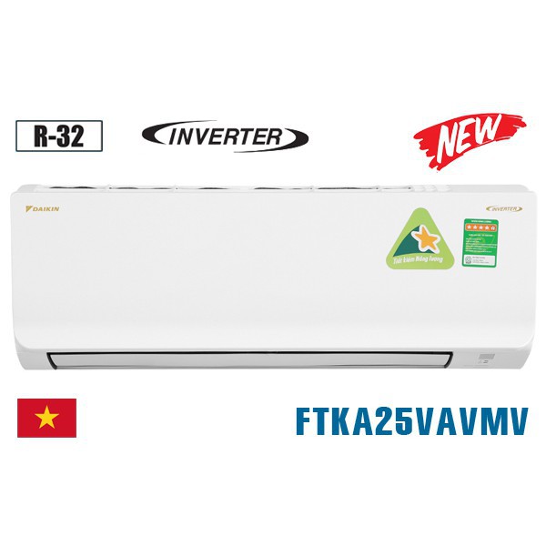 Điều hòa Daikin Inverter 1 chiều 9000Btu FTKA25VAVMV [ Miễn phí giao hàng tại Hà Nội ]