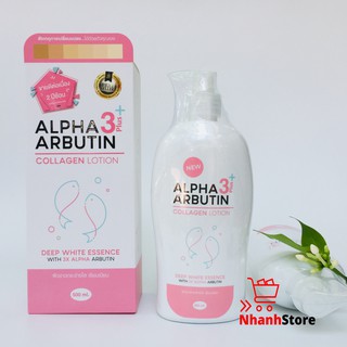 Sữa Dưỡng Trắng Da Alpha Arbutin Collagen Collagen Lotion 3+ Plus 500ml