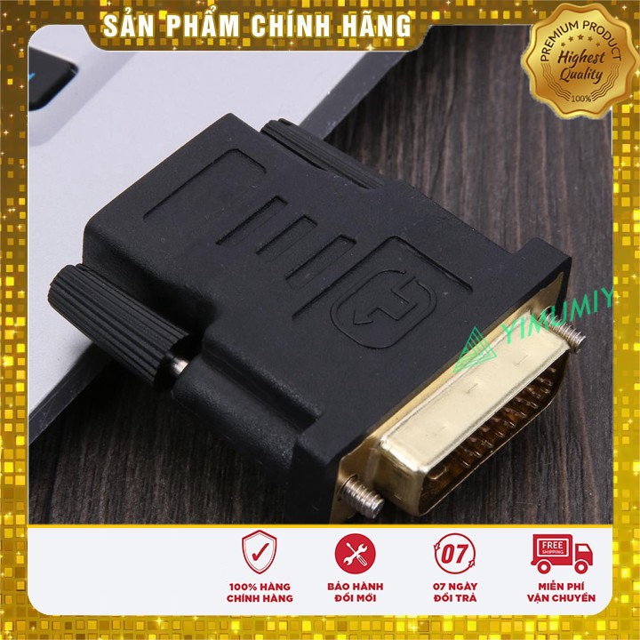 Đầu nối DVI qua HDMI (Xả Kho)Đầu nối chuyển đổi dây cáp HDMI qua DVI 24+1pin.DND1