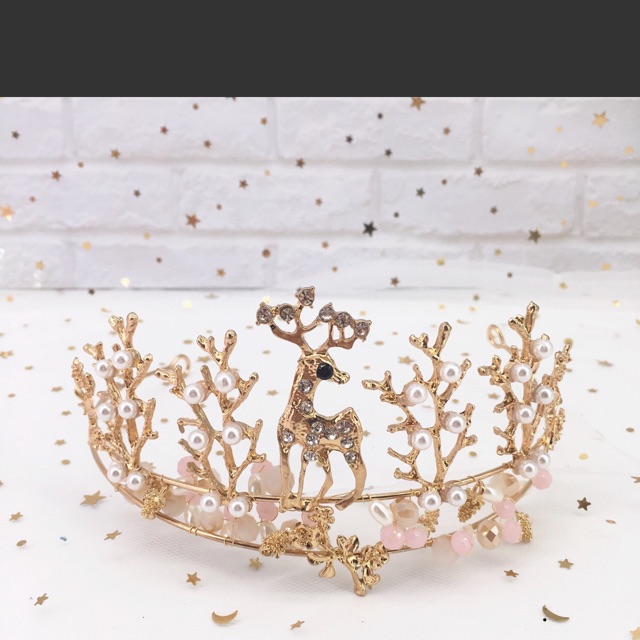 Vương miện hươu sao trang trí bánh