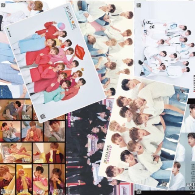 Poster Seven teen, Bigbang, T-ara, Wanna one, Got7