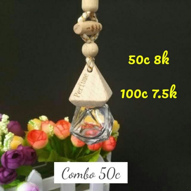 Lọ Đựng Tinh Dầu Treo Xe lục lăng