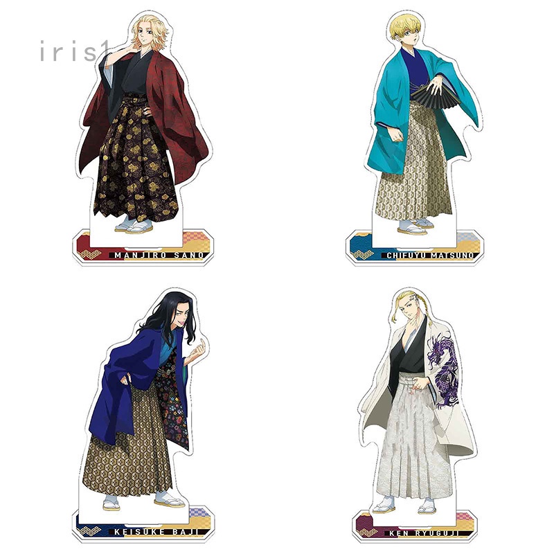 Mô hình nhân vật Anime Tokyo Revengers Manjiro Ken Takemichi Hinata Atsushi bằng acrylic kèm giá đỡ