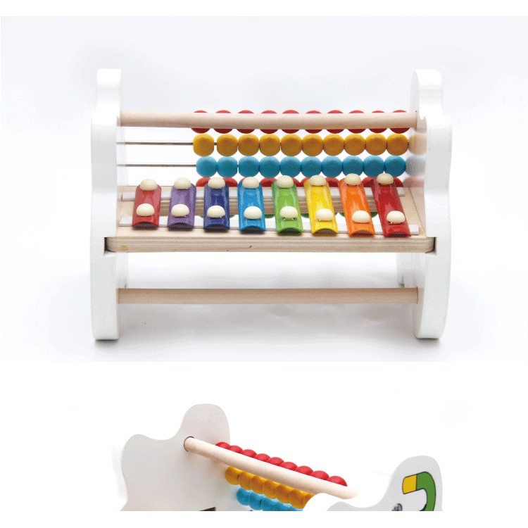 [Freeship] Combo Đàn Xylophone 8 Thanh Bằng Gỗ + Bộ tính toán cho bé bé khám phá tài năng âm nhạc