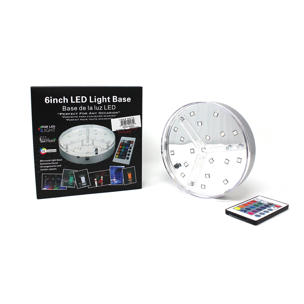 Đèn Led sử dụng pin. 6inch LED light base
