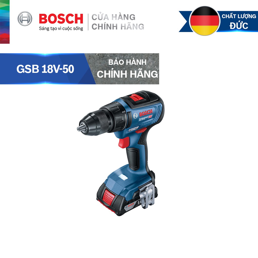 Bosch  Máy khoan động lực dùng pin Bosch GSB 18V-50 