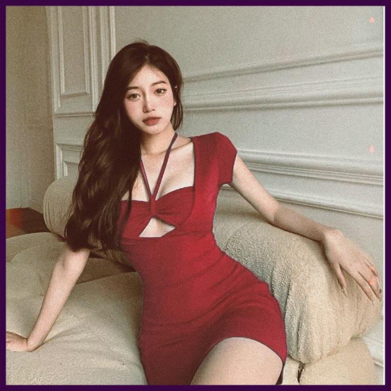 [Siêu Hot] Đầm Body Yếm dây cổ [Ảnh Thật] | BigBuy360 - bigbuy360.vn
